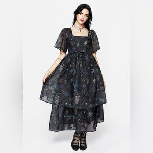 Maudeline Victoriana Organza Midaxi Dress Sz 6 – Romantic, Ethereal Layers